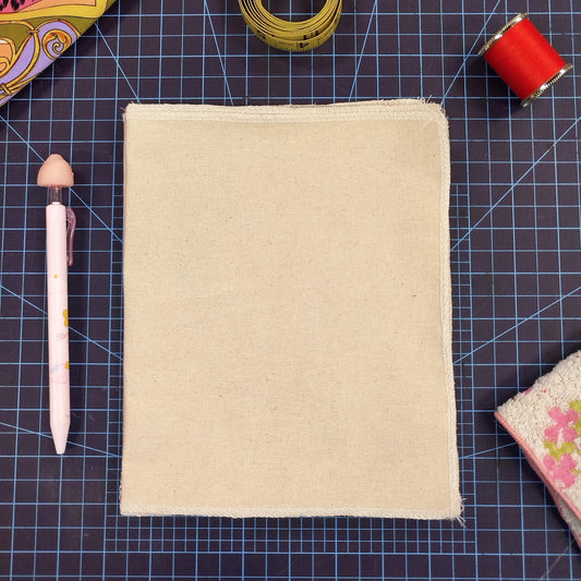 Fabric notebook for embroidery and textile art - Canvas notebook - Fabric notebook - Embroidery stitch guide - Fabric notebook