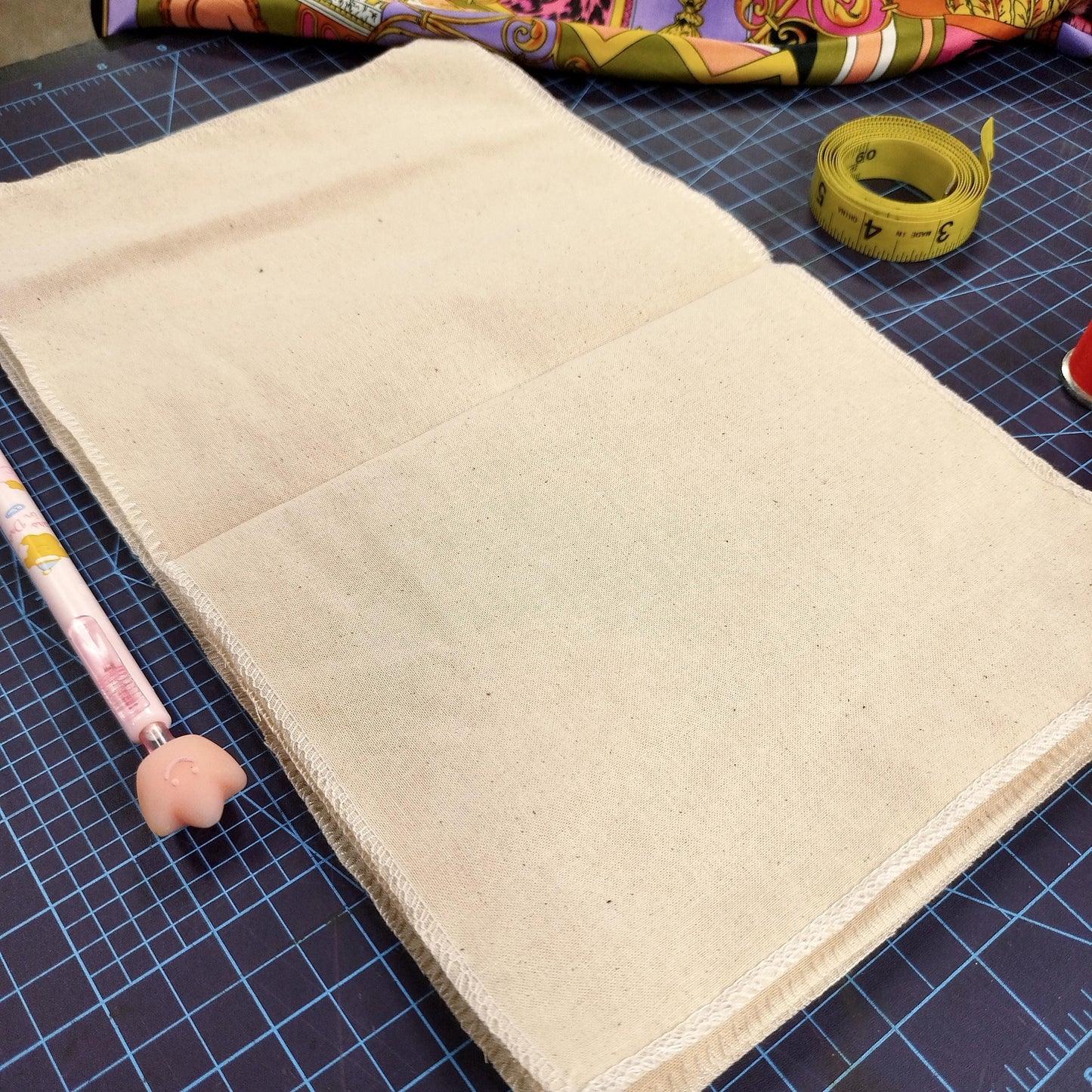 Fabric notebook for embroidery and textile art - Canvas notebook - Fabric notebook - Embroidery stitch guide - Fabric notebook