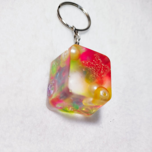 Icecube keychaiin - resin - charm