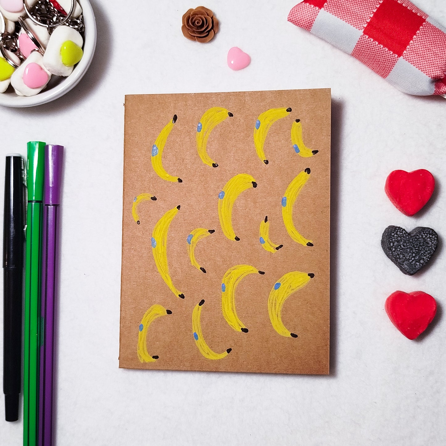 Hand-illustrated kraft notebook | A6 notebook | Original art notebook | Handcrafted gift | Abstract illustration | Children's notebook | Original illustration | Unique gift | Creative stationery