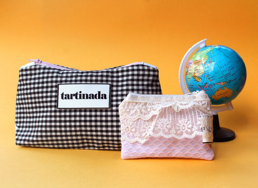 Pink Dreams - Coin Purse - Vintage Lace | Retro-Chic Clutch - Handcrafted Gift - Handmade - Small Clutch - One-of-a-Kind Design